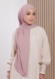 AFRAH INSTANT SHAWL  TIE BACK IN PEACH PEARL